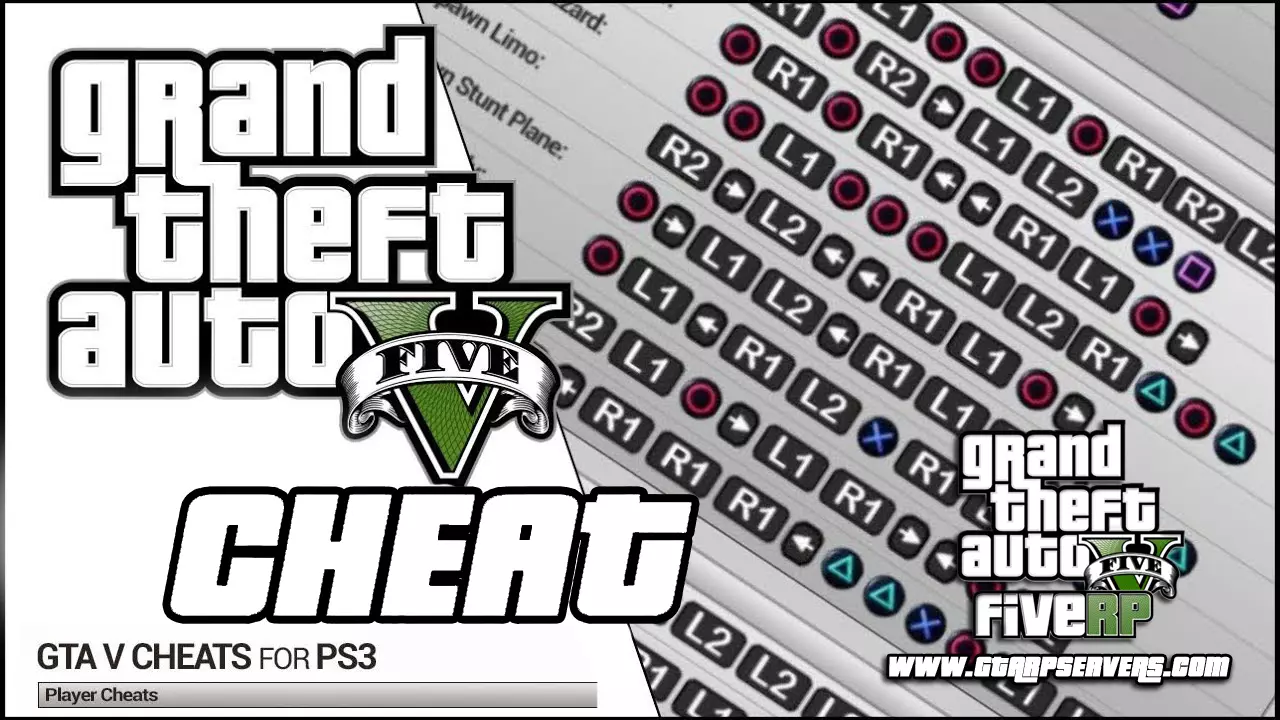 GTA 5 PS3 Cheats | List of all GTA V PS3 cheats