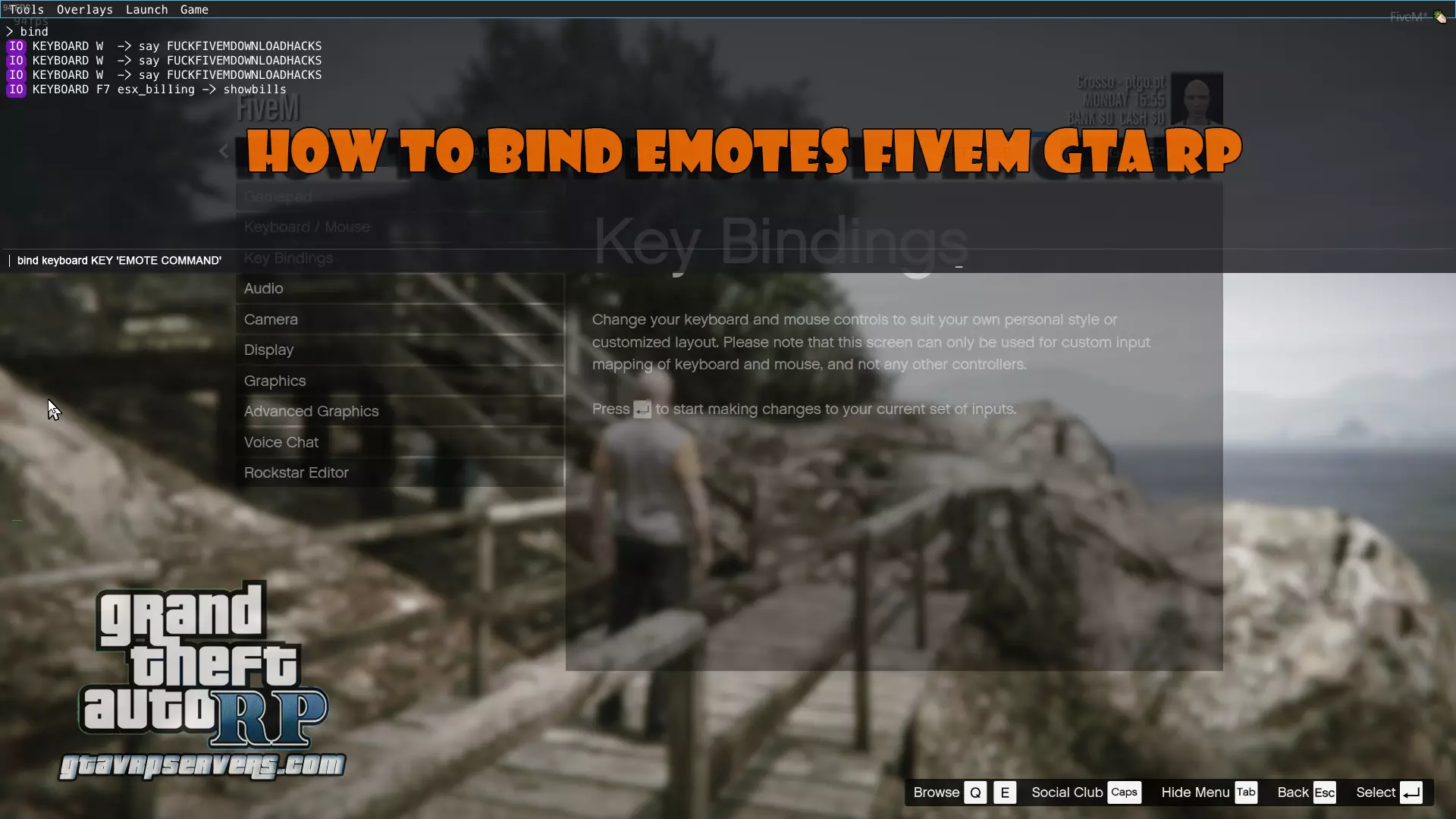 How to Bind Emotes Fivem GTA RP