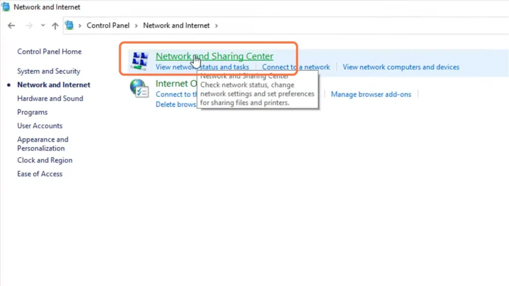 networking sharing center