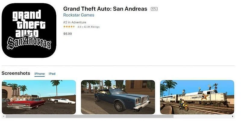 GTA San Andreas for IOS 